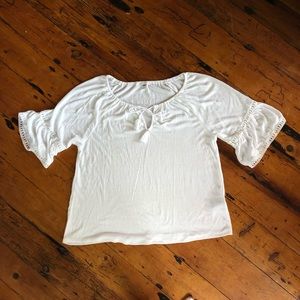 Old Navy - White Boho Shirt - Large